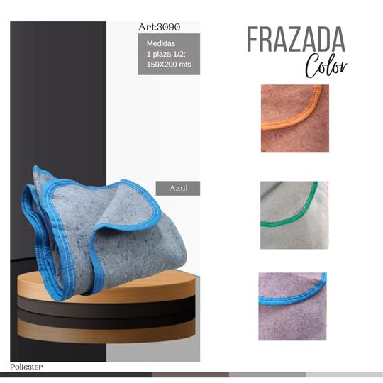 Frazada Color 1 1/2 Plaza